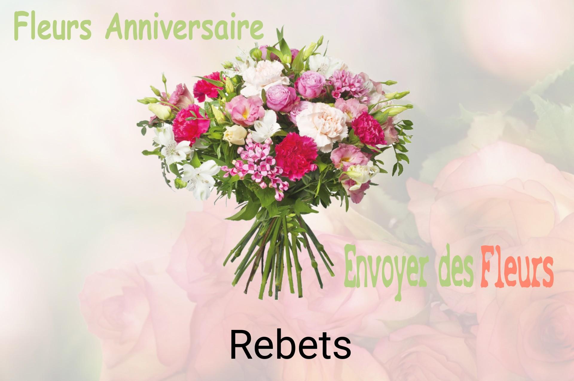 Bouquet de fleurs d’anniversaire livré à Rebets